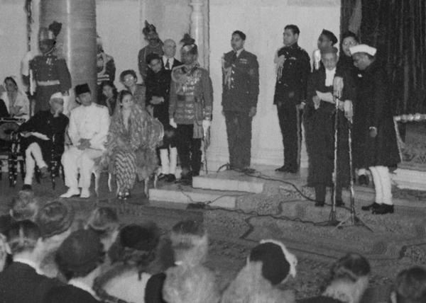 Rajendra Prasad's oath-taking