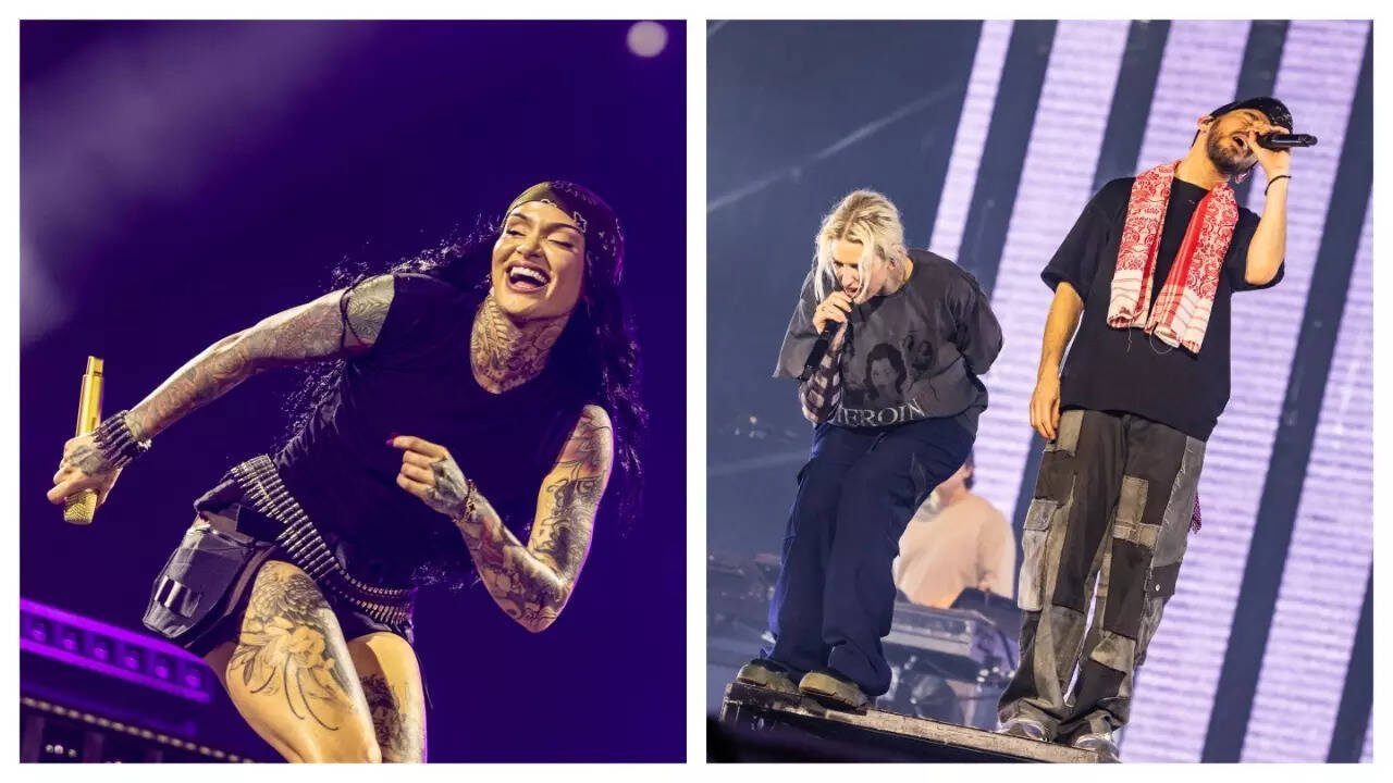 R&B star Kehlani and Linkin Park's Emily Armstrong and Mike Shinoda