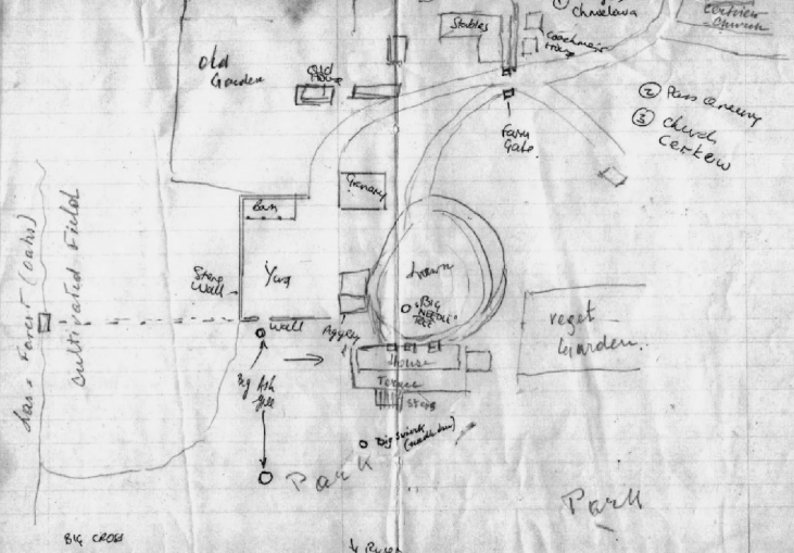 Father's hand drawn map
