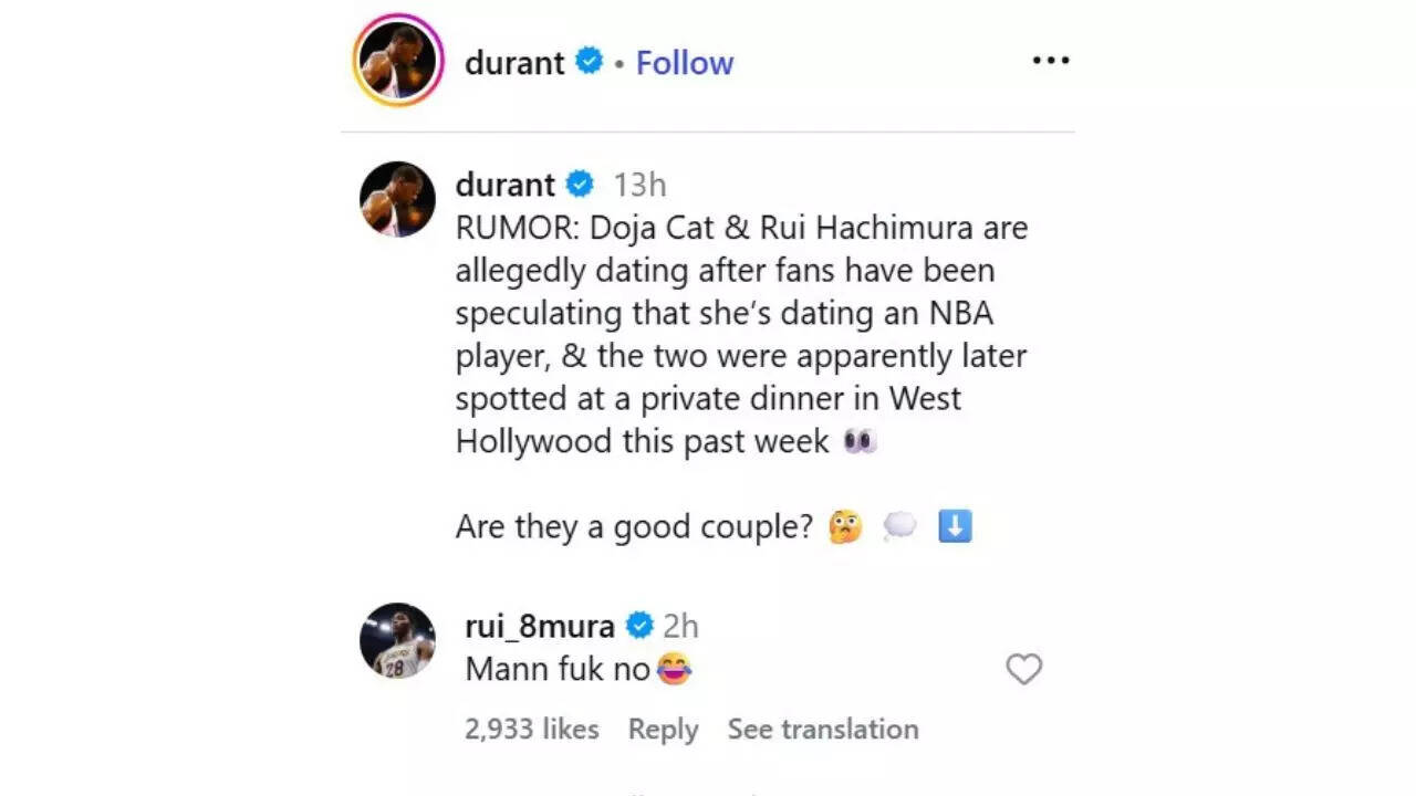 Rui Hachimura replies to the viral Instagram post