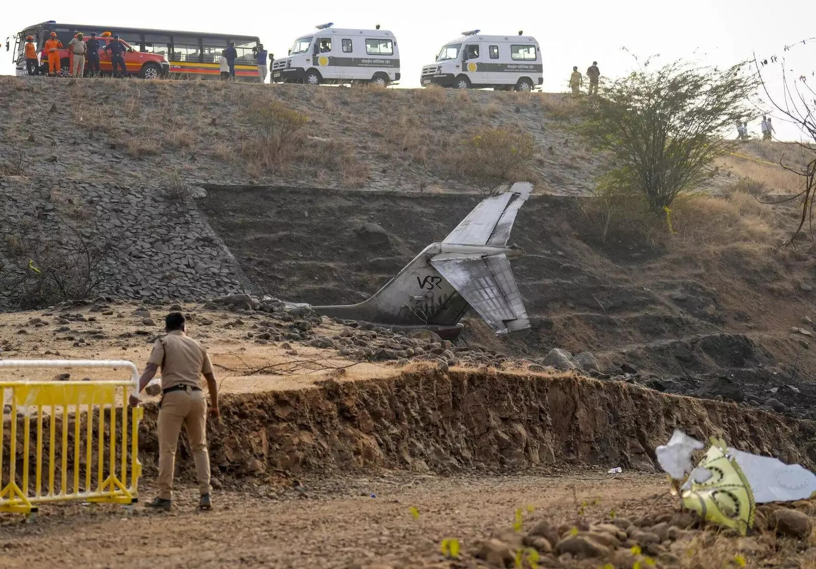 Remains of Ajit Pawar's plane