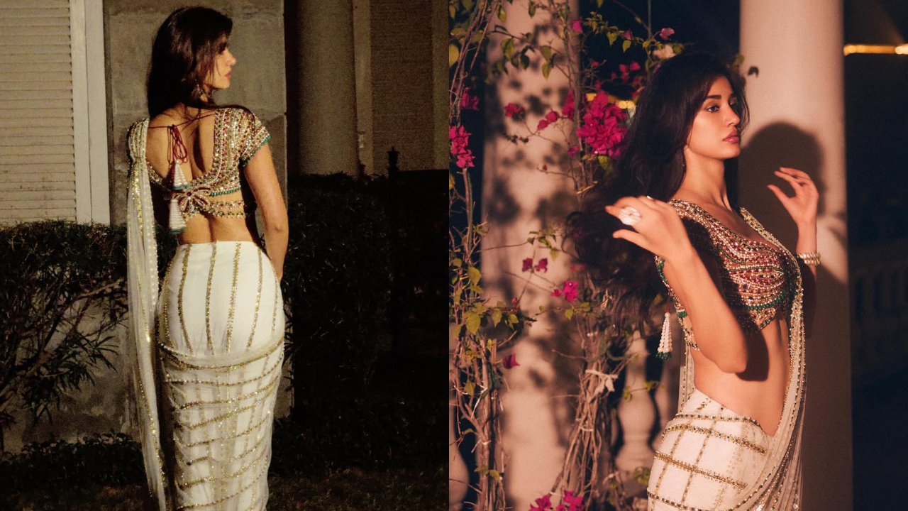 Jewel-Drenched Saree Moment of Disha Patani
