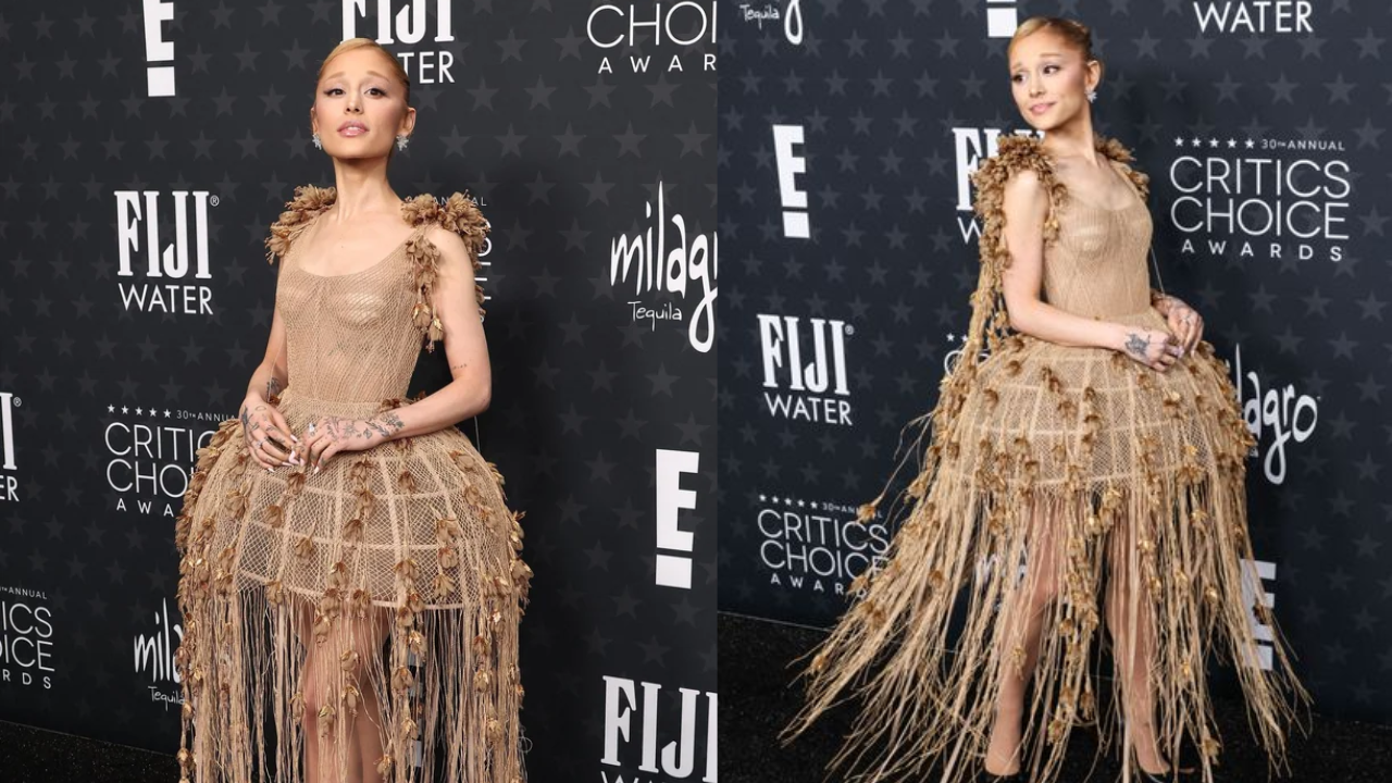 Ariana Grande in Birdcage dresses