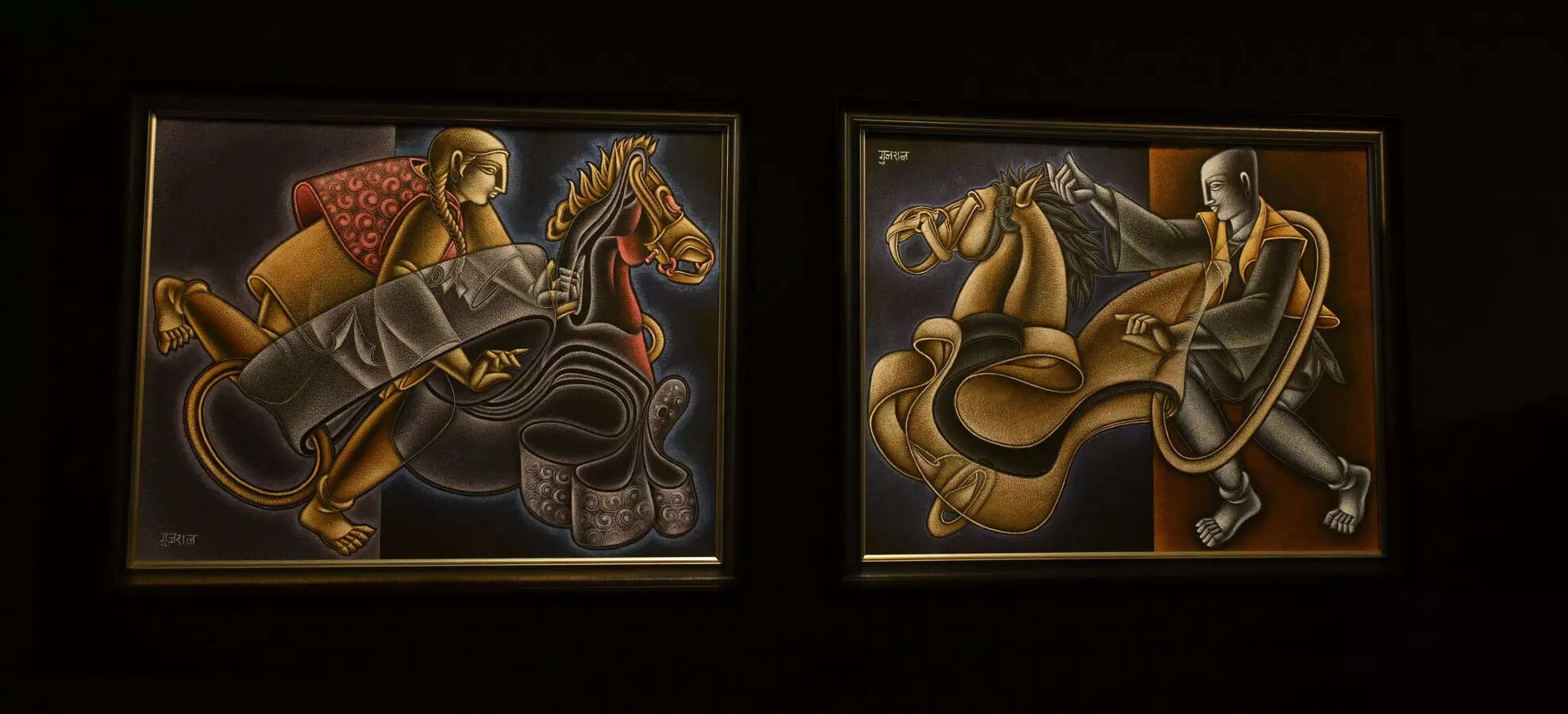 Some of his later artworks were luminous Some of his later artworks were luminous