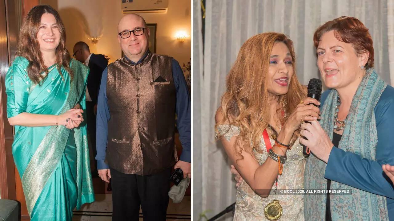 (L-R) Sena Latif, Ambassador of Romania, Reuben Gauci, Ambassador of Malta, Sanjaanaa Jon, Diana Mickeviciene, Ambassador of Lithuania