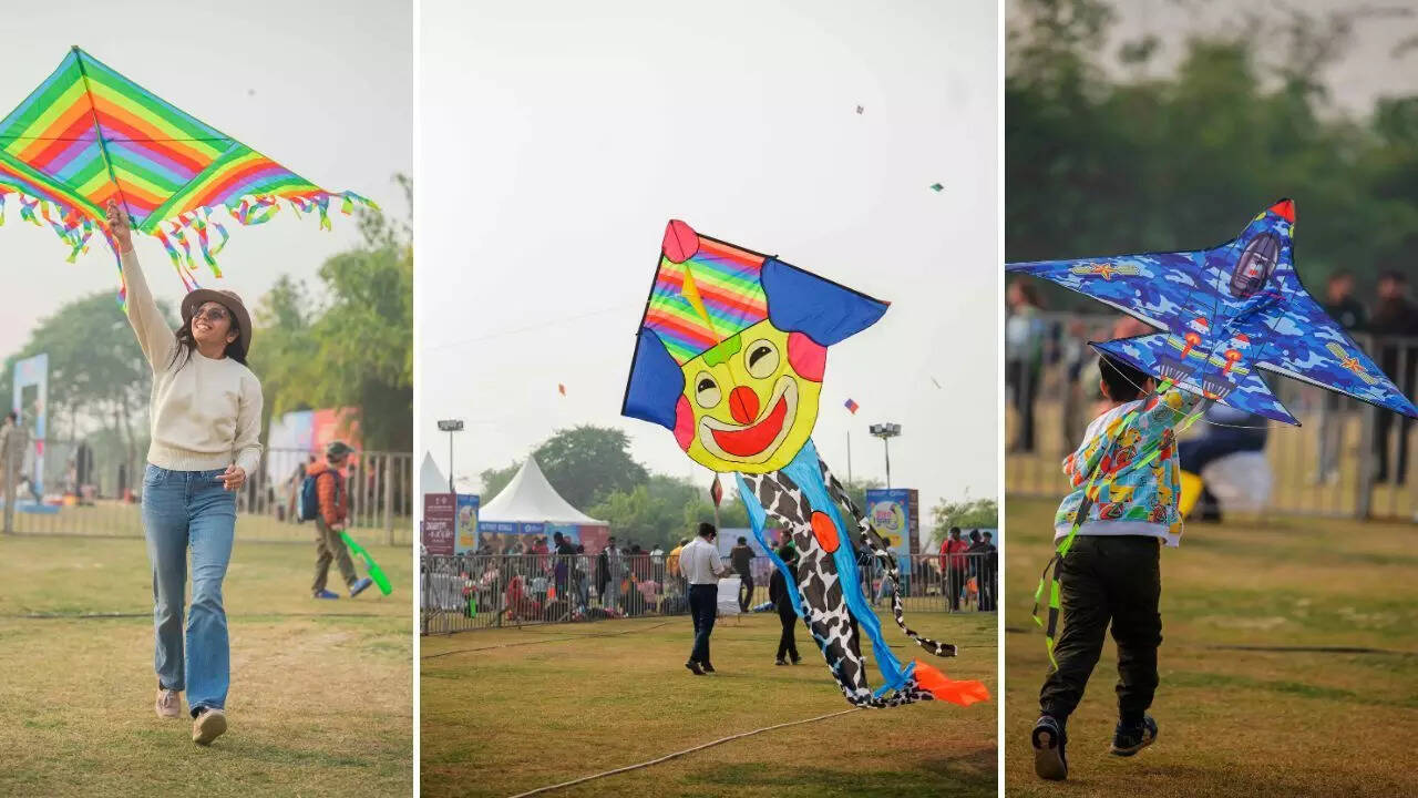 Colourful kites zipped through Delhi skies