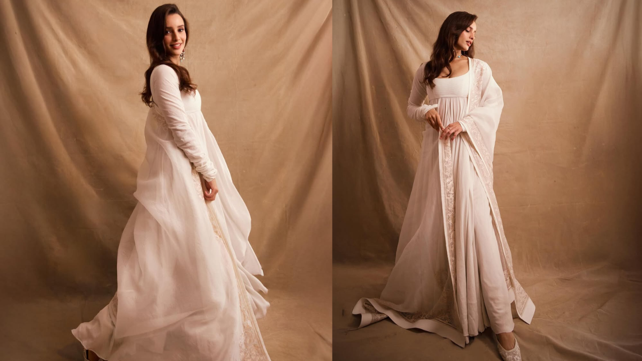 Triptii Dimri in Rohit Bal’s Iconic Chanderi Anarkali