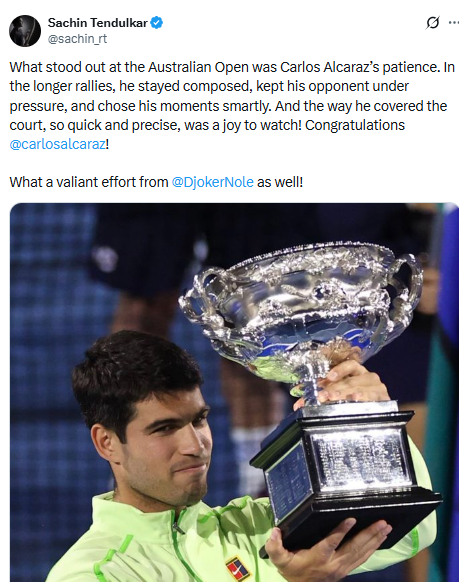 Sachin Tendulkar post