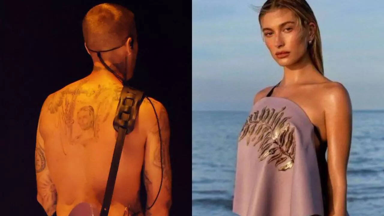 Justin Bieber's tattoo of his wife's face<br><br>