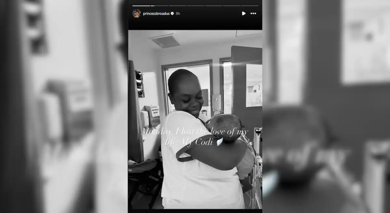 Cori shared the sad news with her followers on Instagram (Instagram/@princessbroadus)