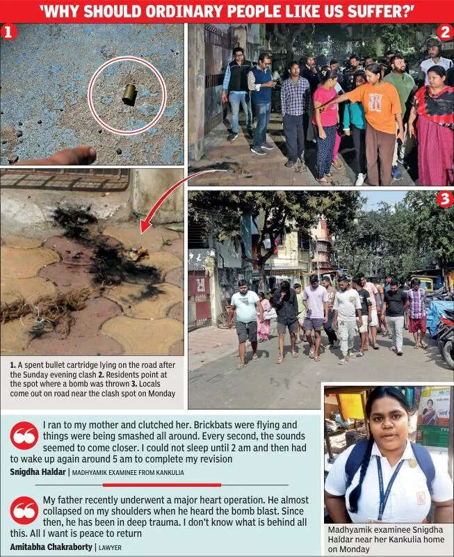 Residents recount evening when S Kol para turned into war zone