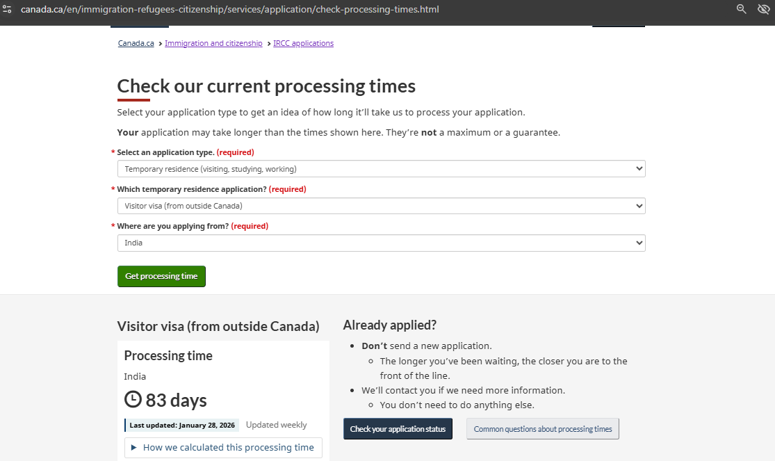 கனடா வருகையாளர் விசா