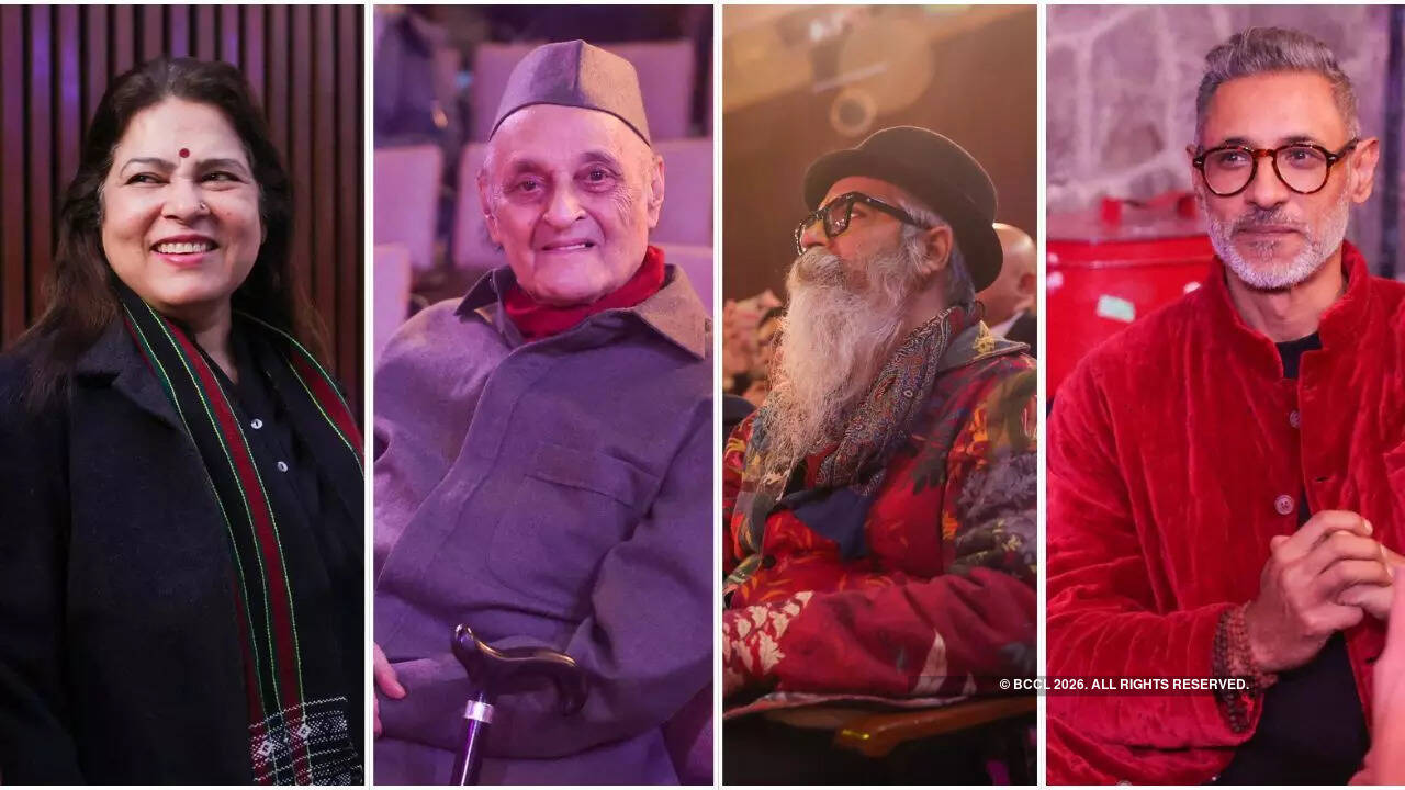 (L-R) Meenakshi Lekhi, Karan Singh, Suket Dhar, Nikhil Mehra