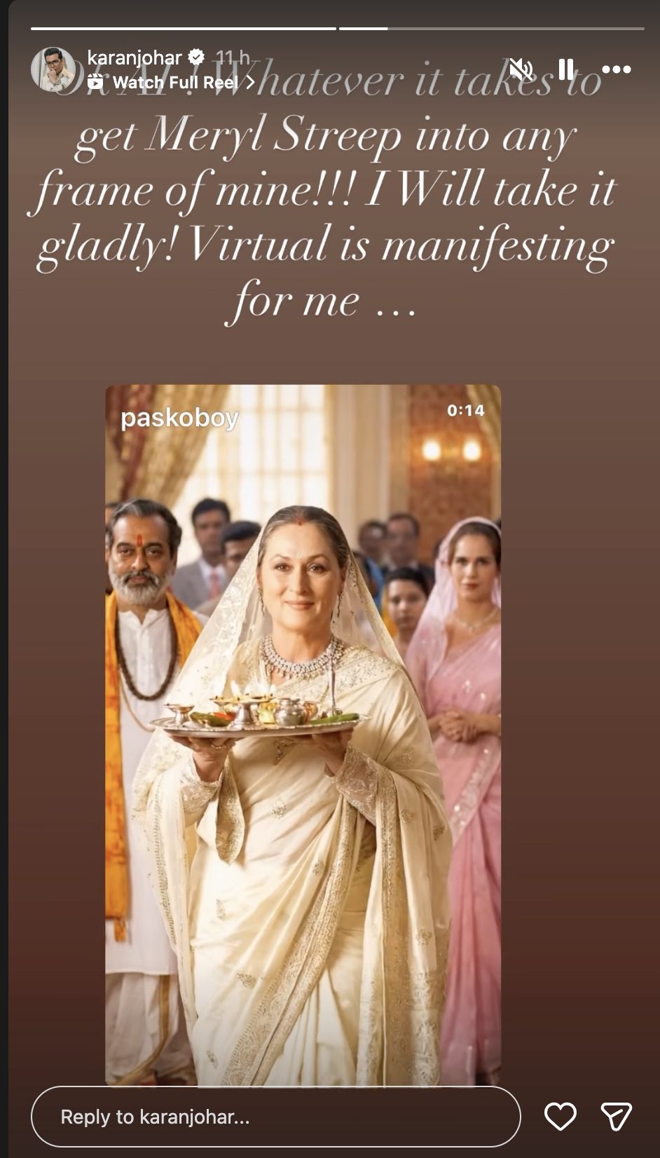 Meryl Streep in de AI-versie van K3G