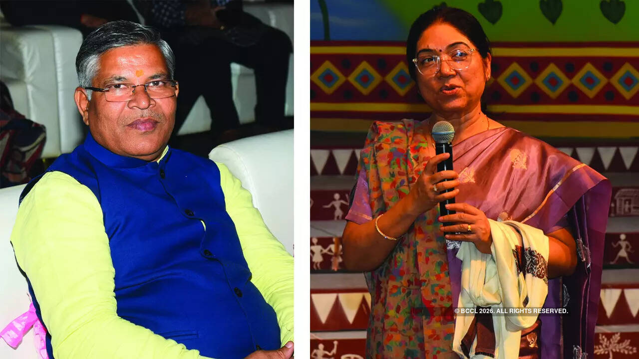 (L) Kaushal Kishohe (R) Dr Mandavi Singh
