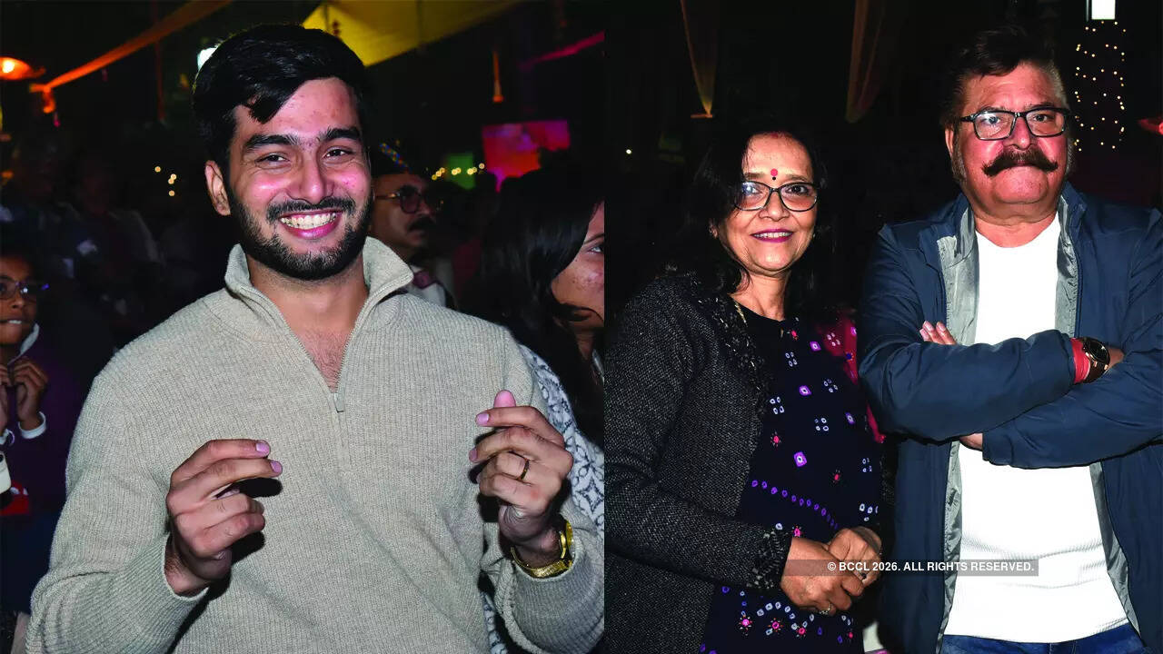 (L) Piyush (R) Vani Awasthi and Pushker Awasthi