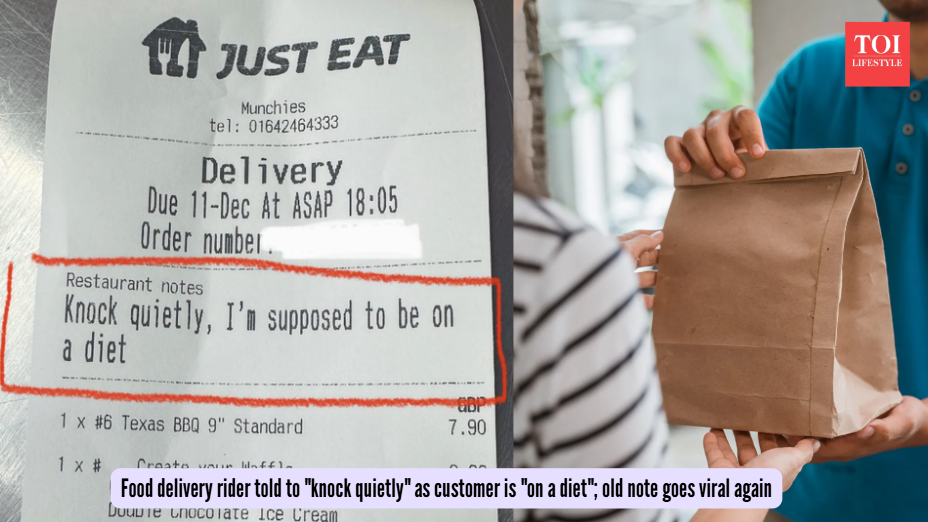 Food delivery rider told to "knock quietly" as customer is "on a diet"; old note goes viral again