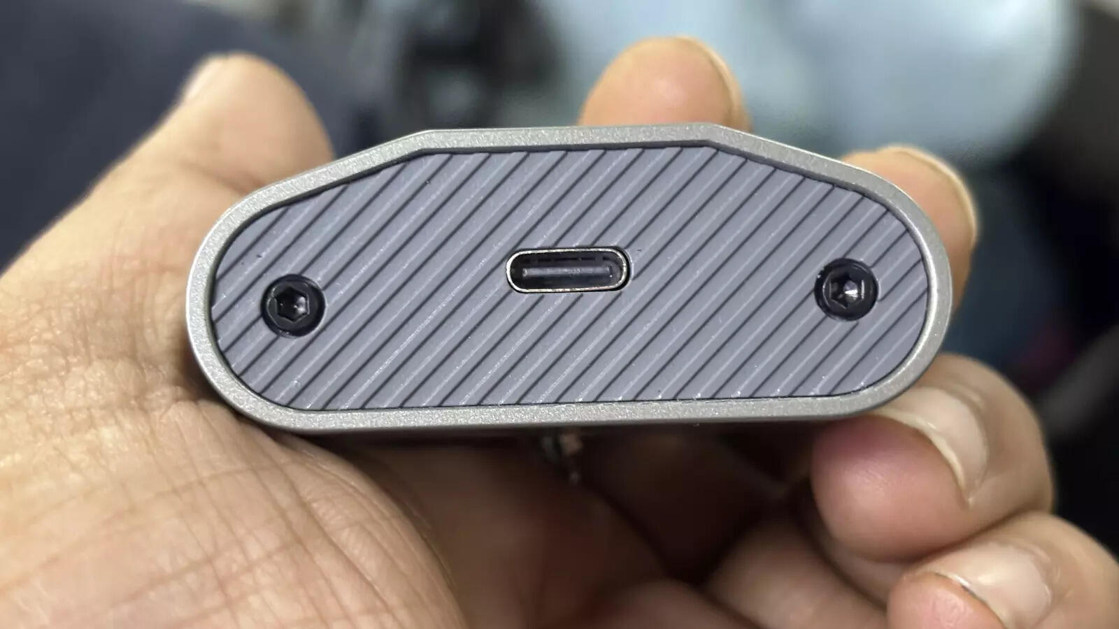 USB-C charging point at the bottom of the case