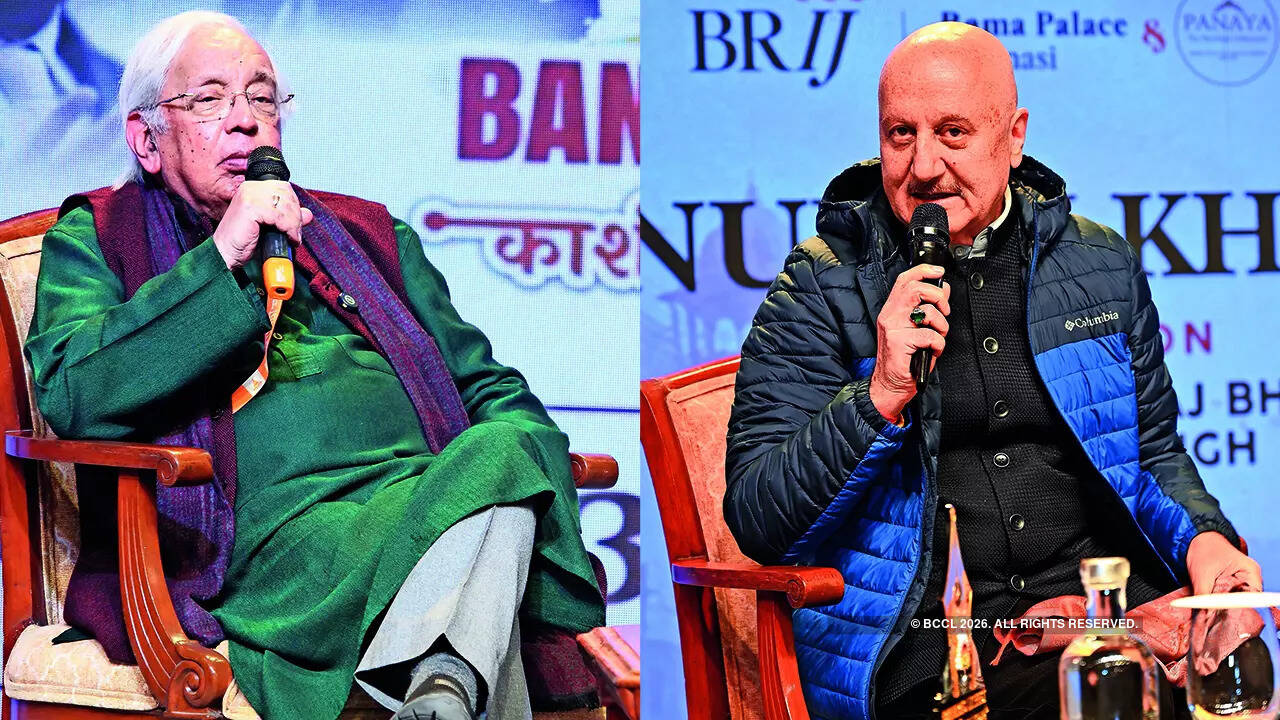 (L) Ashok Vaipeyi (R) Anupam Kher