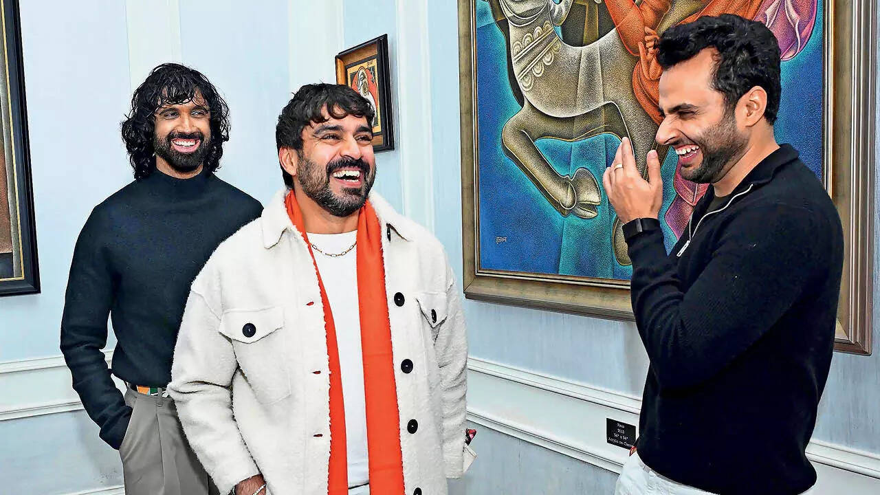 ​Narresh Kukreja and Shivan Bhatiya at the exhibition