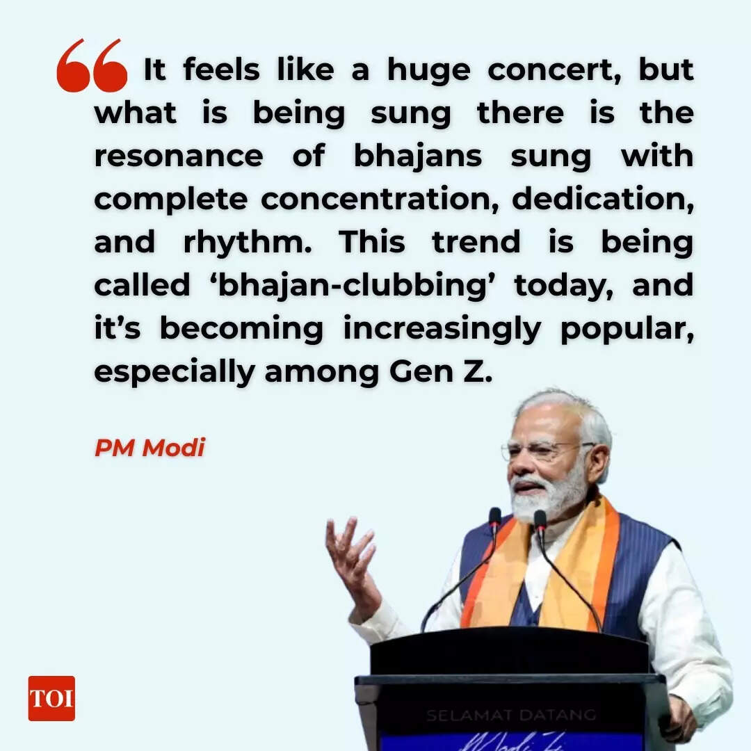 PM Modi on 'Bhajan Clubbing'