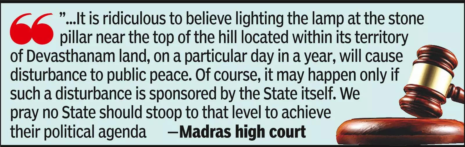 Madras HC upholds its earlier judgment on deepam lighting