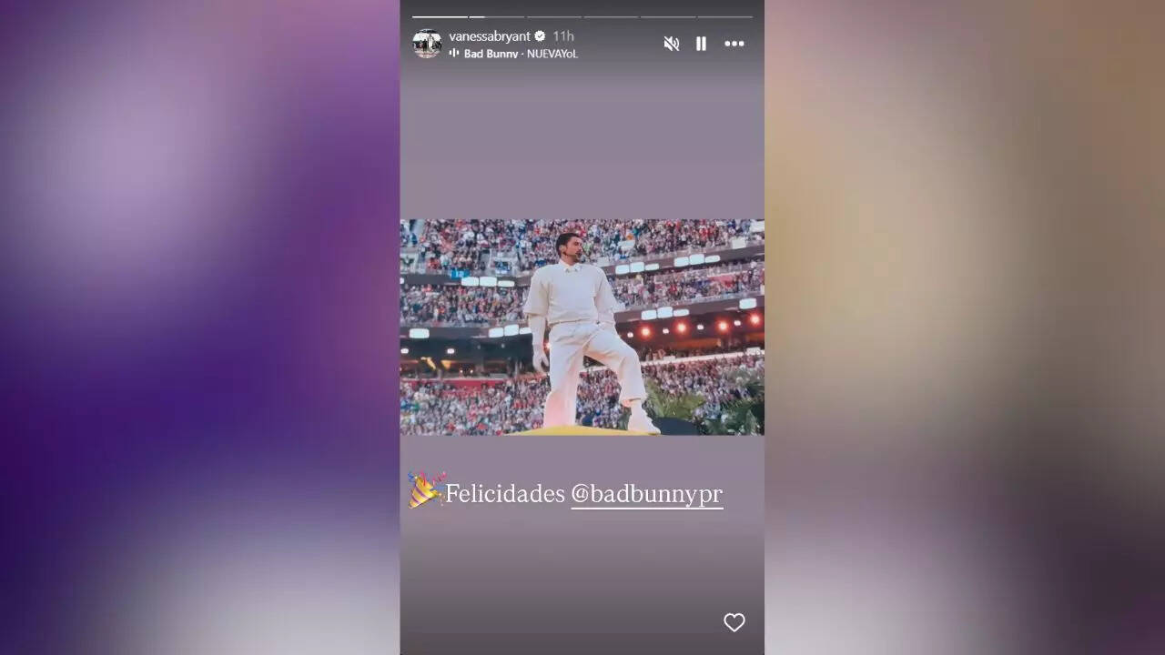 Vanessa Bryant's shout out to Bad Bunny