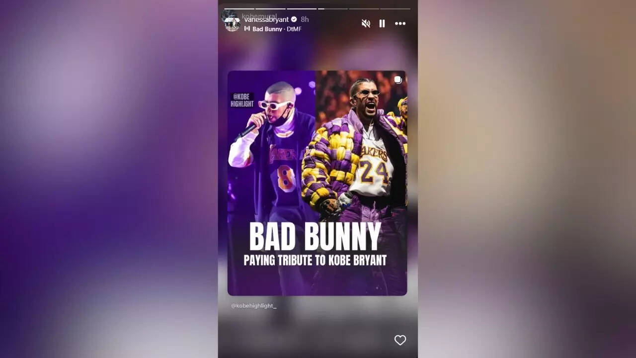Vanessa Bryant's shares Bad Bunny's tribute