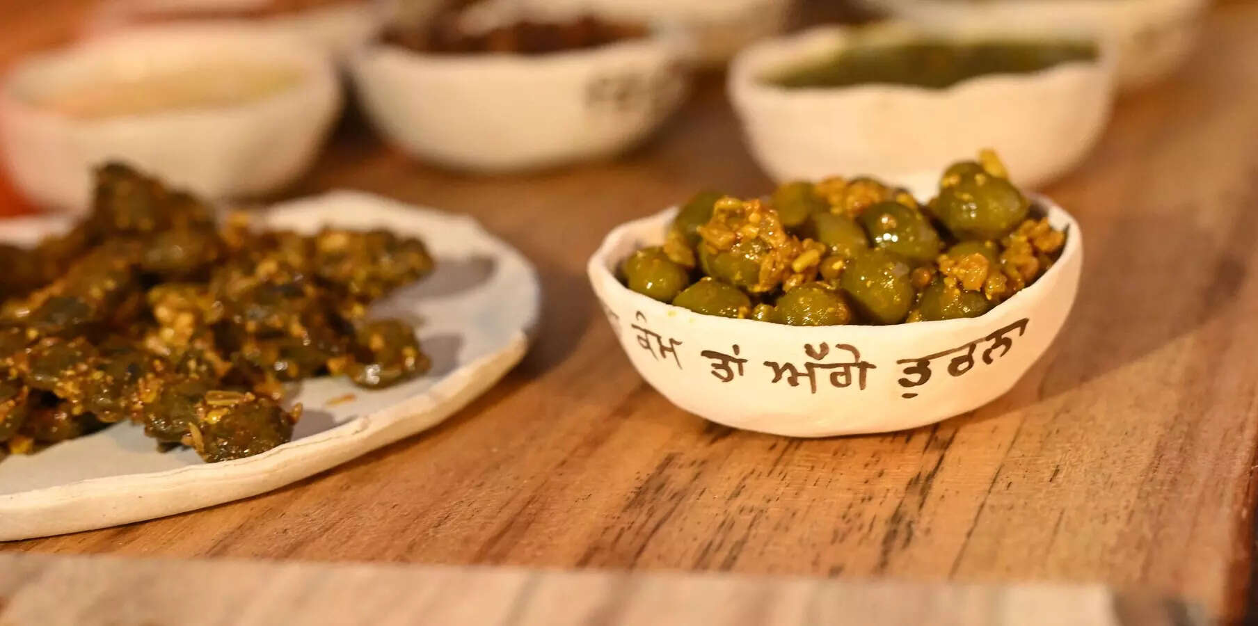 The tasting menu, prepared by Harmeet, was centred around the fruit of the keekar tree