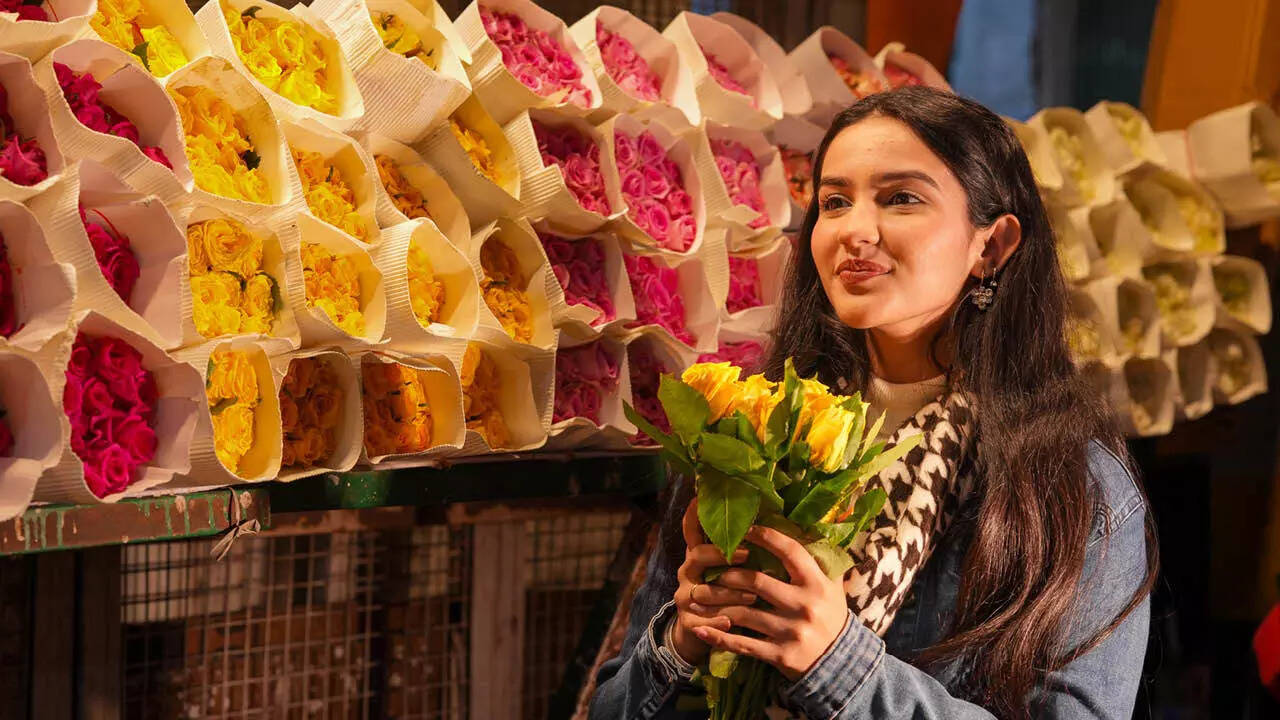 Buyers opt for colourful roses