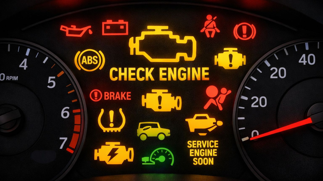 Check for dashboard warning lights