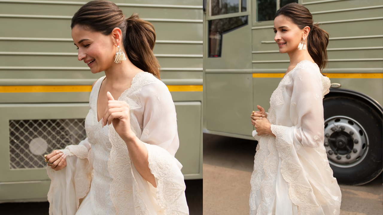 (Image Credits: Instagram) Alia Bhatt Stuns in Torani’s All-White Farshi Salwar