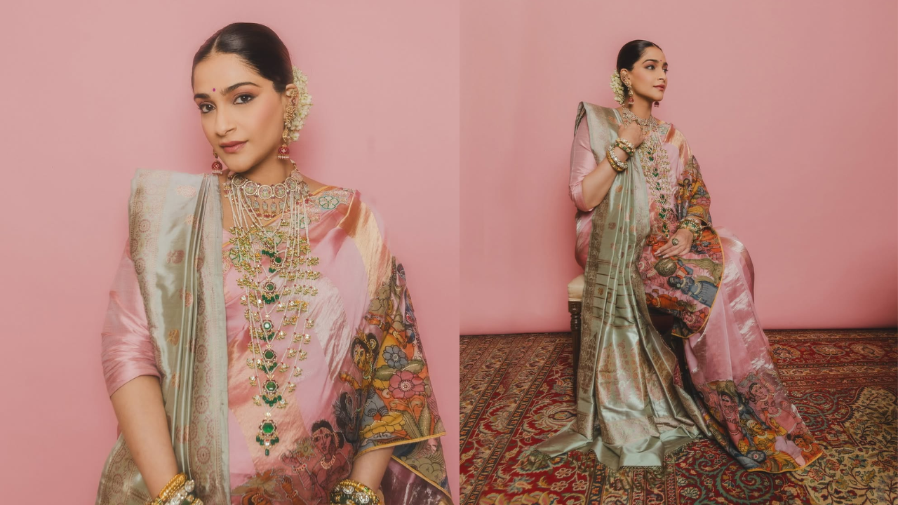 Sonam Kapoor Reinvents Saree Layering