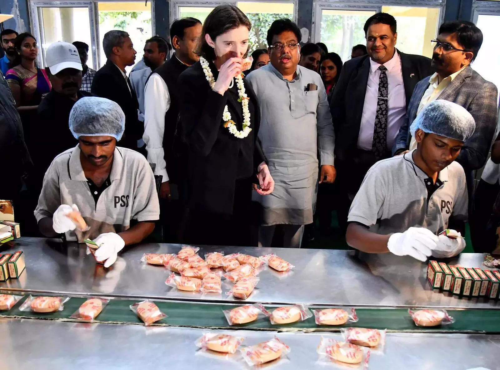 Bengaluru, Jun 25 (ANI)_ Karnataka Minister M. B. Patil along with British High ... (1).