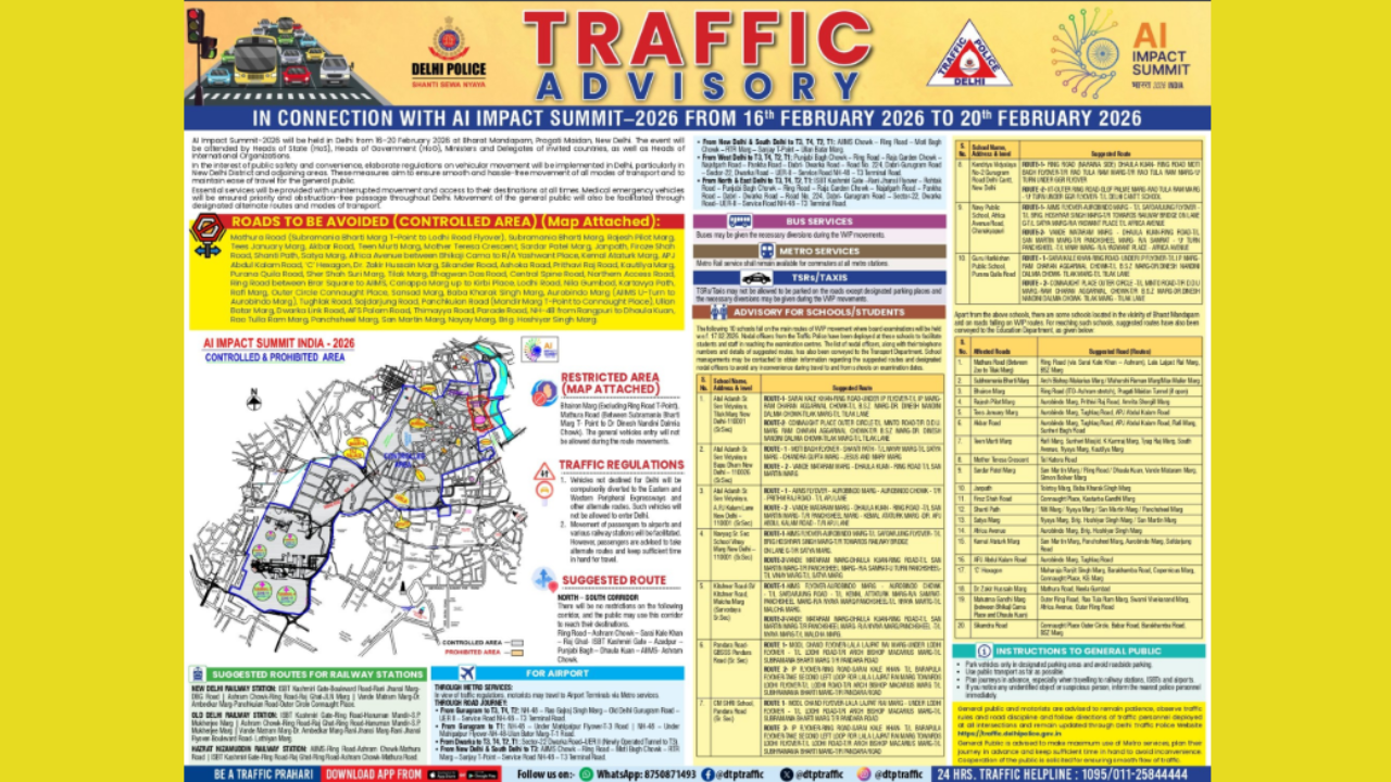 டெல்லி போலீஸ் போக்குவரத்து ஆலோசனை