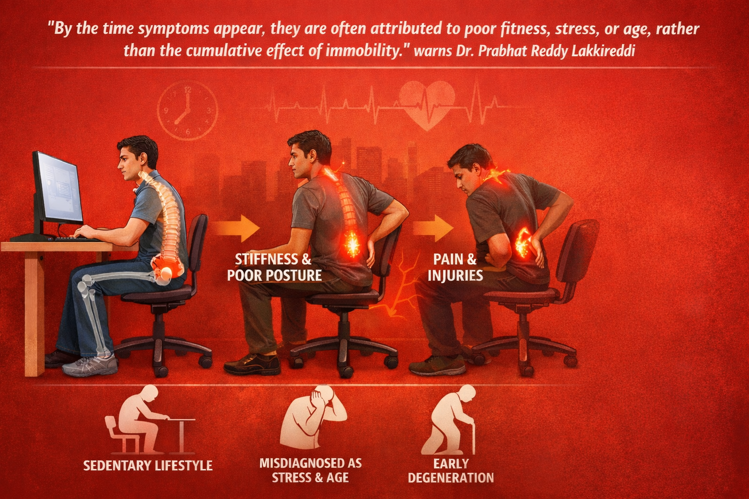 Human musculoskeletal system was not built for ‘chair life’: Doctor reveals the hidden perils of modern living for young adults