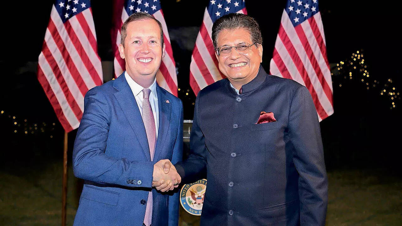 Sergio Gor with Piyush Goyal, Minister of Commerce and Industry