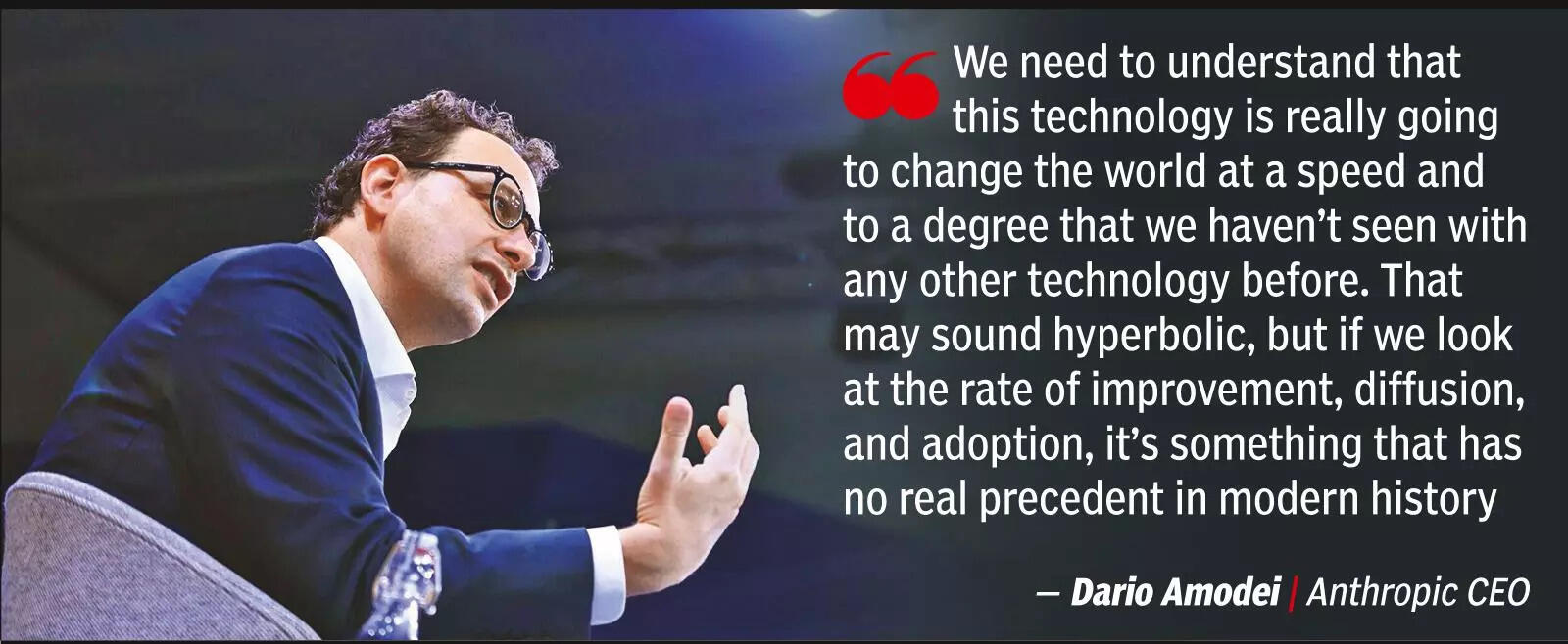 'तकनीक महान मूल्य पैदा करती है, लेकिन उथल-पुथल भी पैदा करती है'