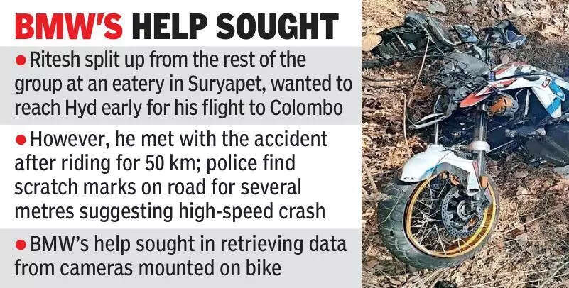 Solo ride to catch India–Pak game ends in fatal crash for Hyderabad biker Ritesh Reddy