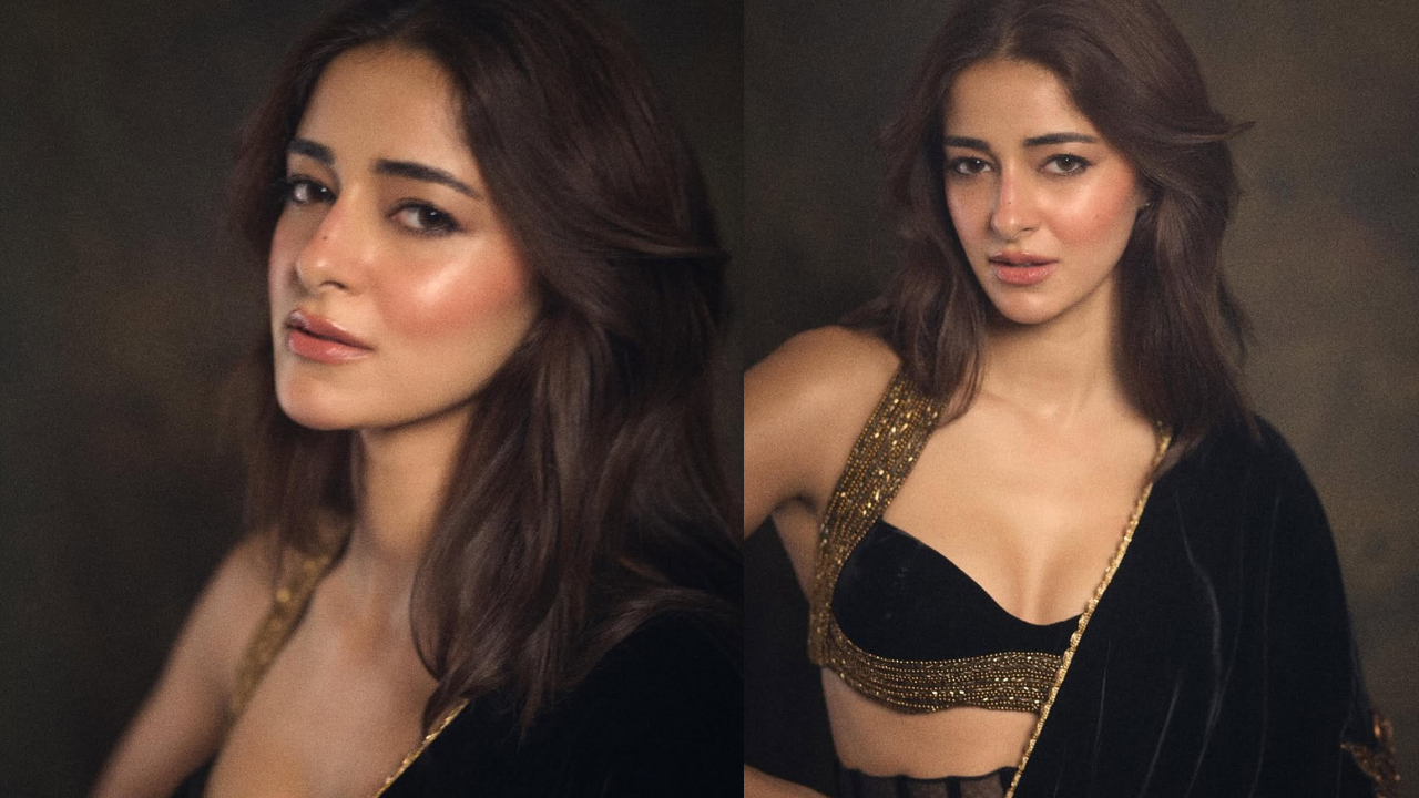 Ananya Panday Rewrites Saree Codes In Manish Malhotra
