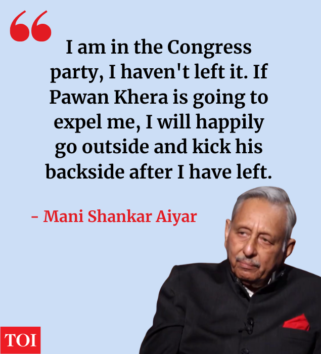 Mani Shankar Aiyar hits out at Pawan Khera.