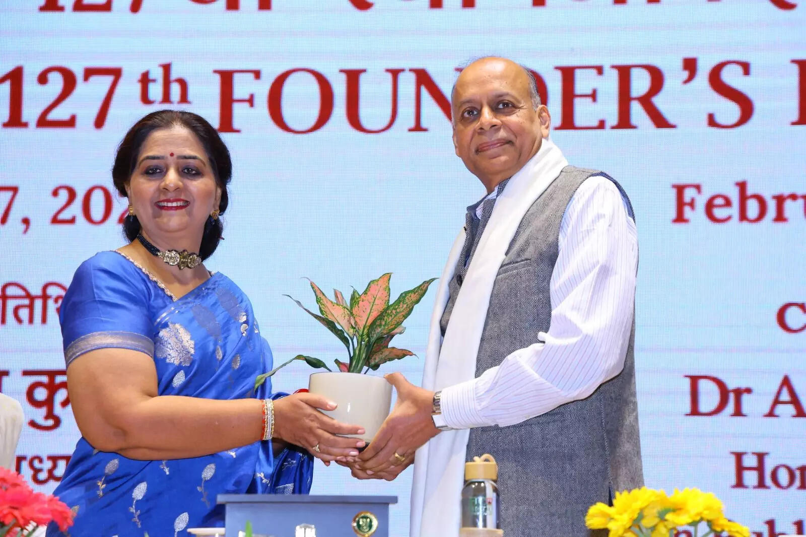 Prof Anju Srivastava (L), Dr Ajay Kumar (R)