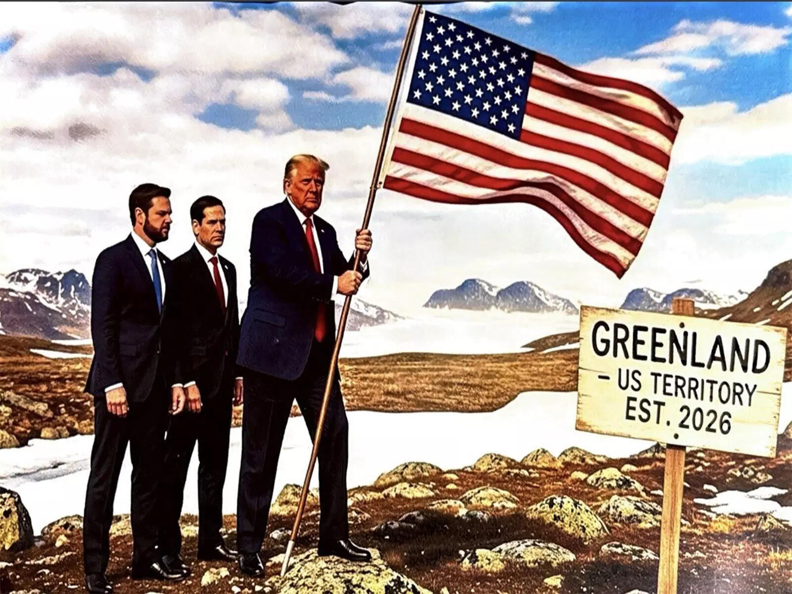 "Greenland US Territory Est 2026": Trump shares new map of America including Canada, Venuzuela, Greenland