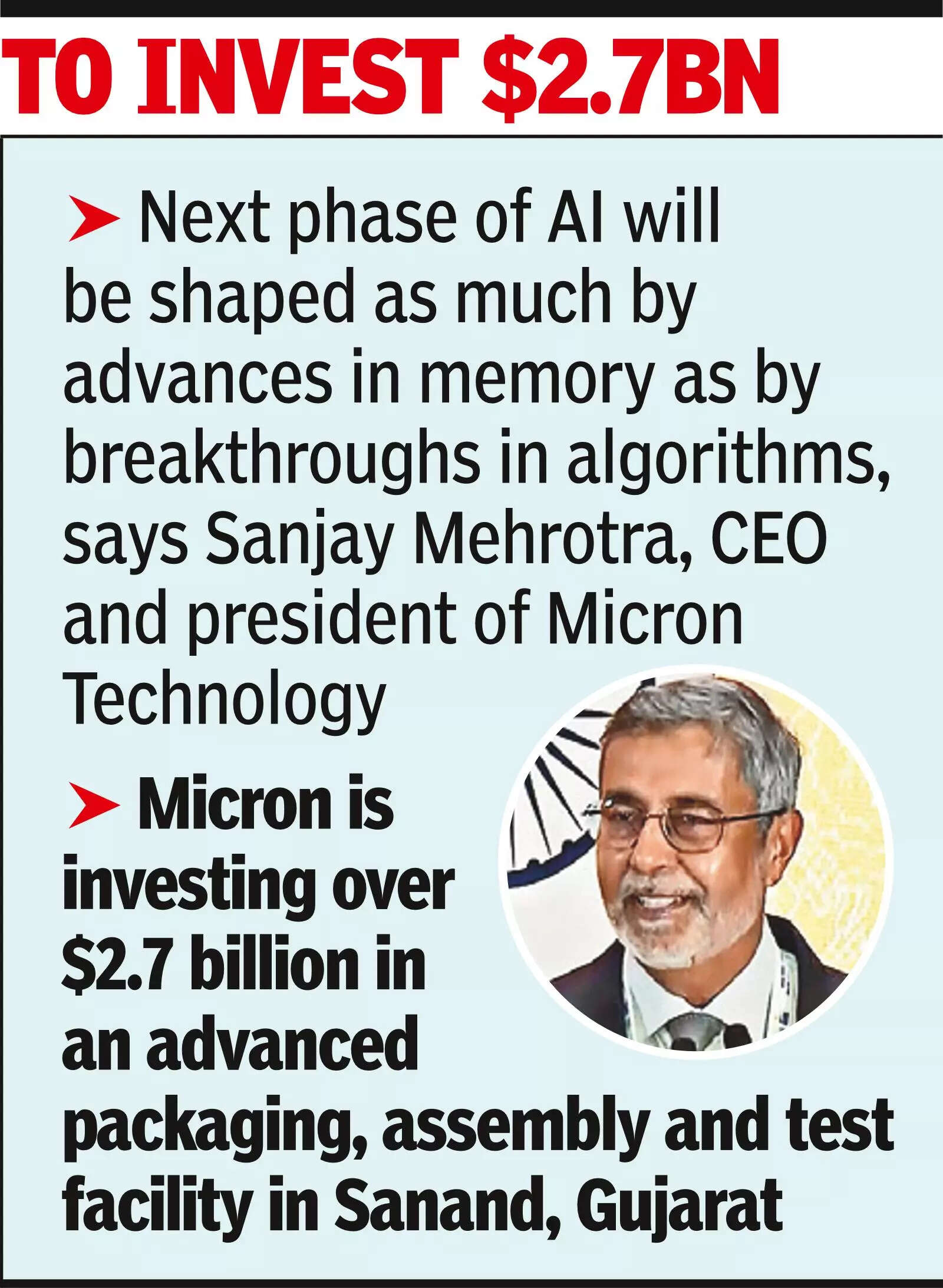 To invest $2.7 billion