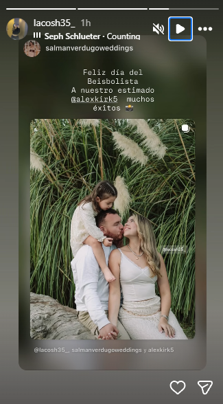Alejandro Kirk with his family