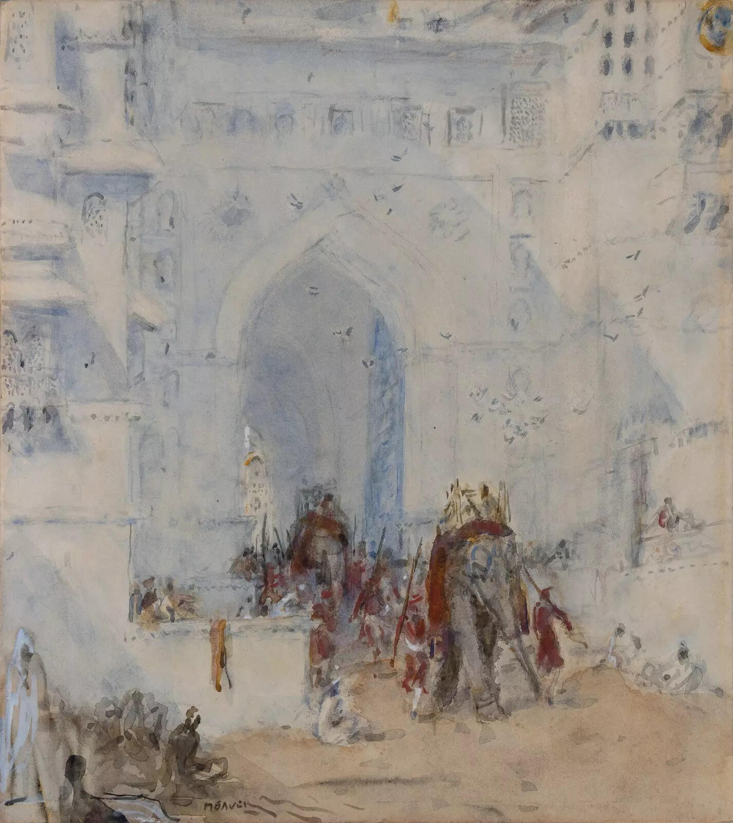 Painting by Marius Bauer