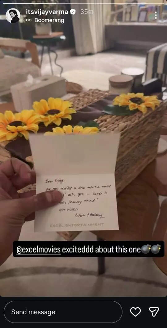 Vijay Varma's Instagram story