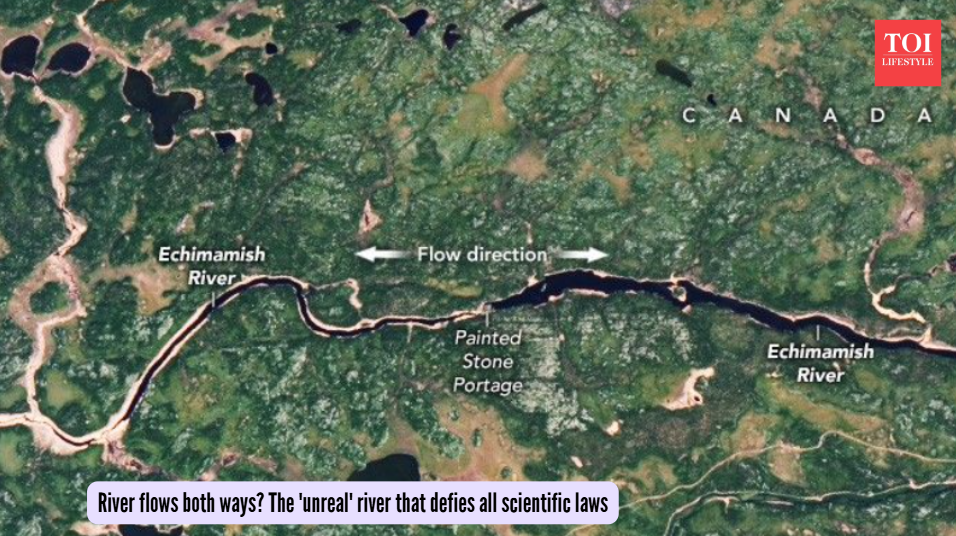 River flows both ways? The 'unreal' river that defies all scientific laws (Photo: NASA)