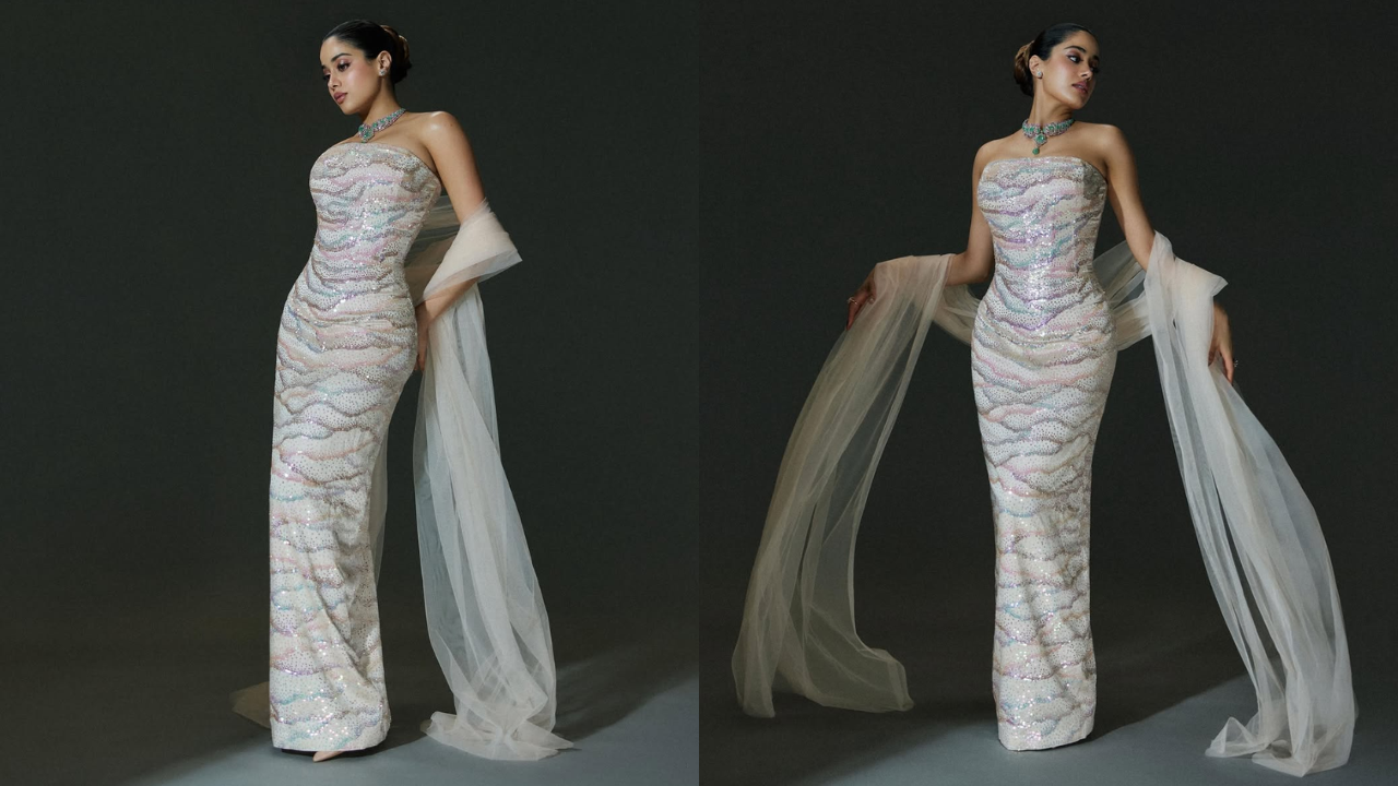 (Image Credits: Instagram) Janhvi Kapoor’s Rahul Mishra Moment