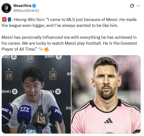 Heung-Min Son On Messi